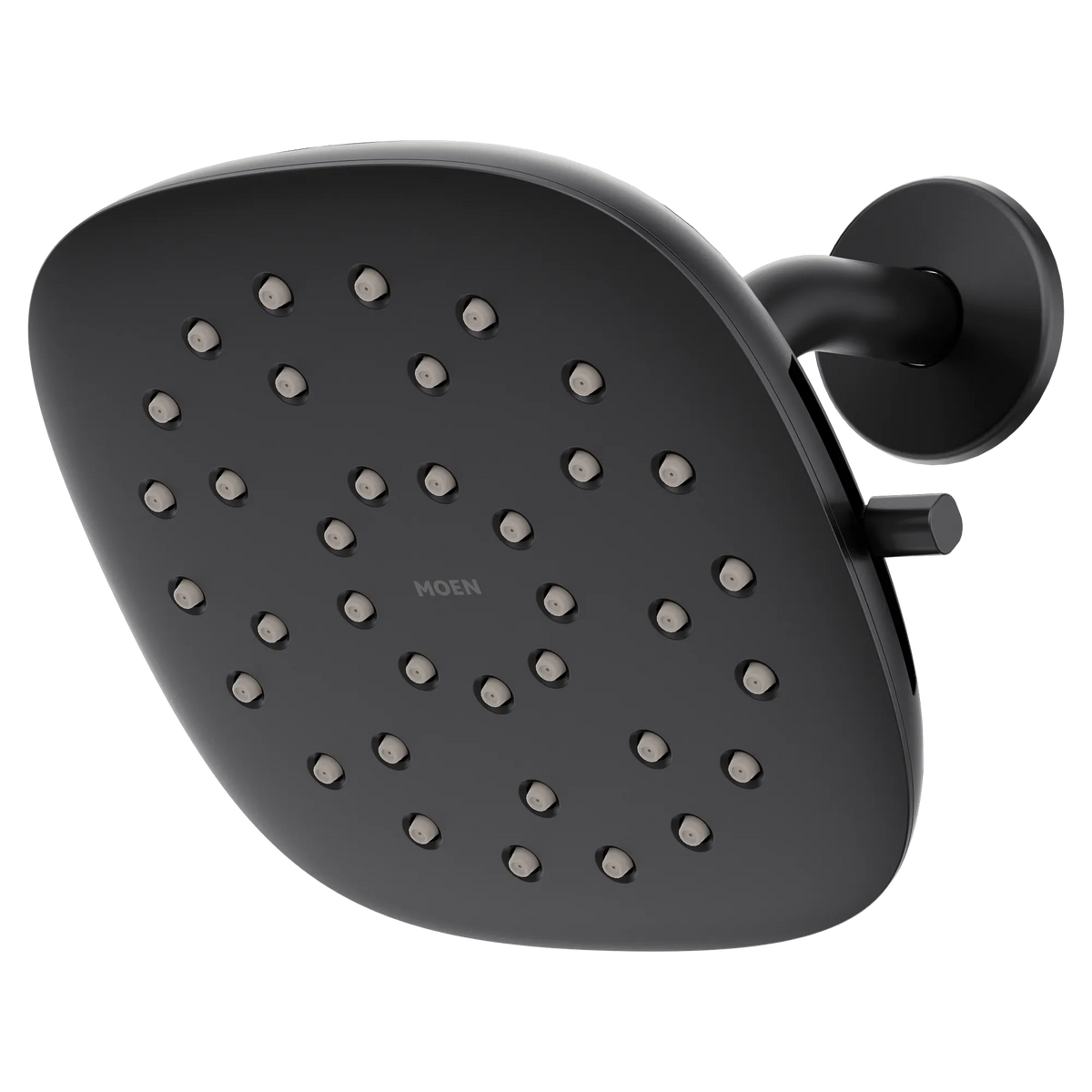 Moen Verso 7" Square Eco-Performance Rainshower with Infiniti Dial In 220R5EP in Matte Black (220R5EPBL) - view 2