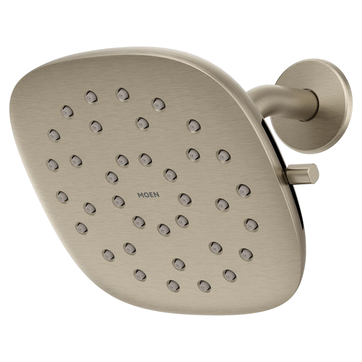 Moen Verso 7" Square Eco-Performance Rainshower with Infiniti Dial In 220R5EP in Brushed Nickel (220R5EPBN) - view 2