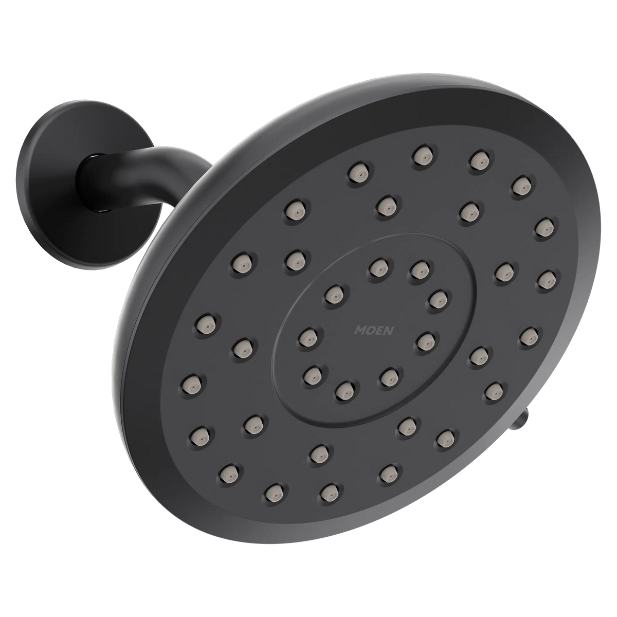 Moen Verso 7" Round Eco-Performance Rainshower with Infiniti Dial In 220R7EP in Matte Black (220R7EPBL) - view 2