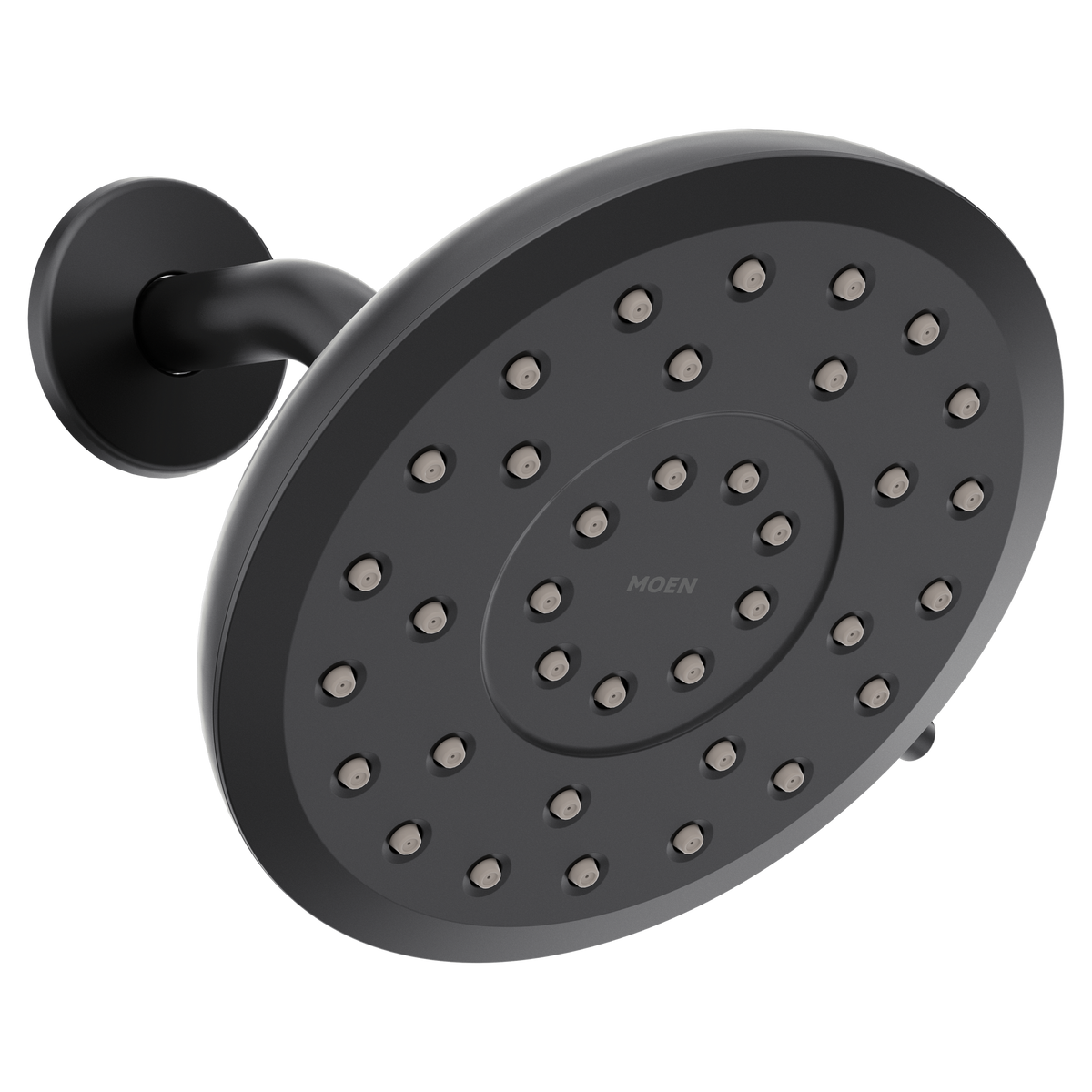 Moen Verso 7" Round Eco-Performance Rainshower with Infiniti Dial In 220R7EP in Matte Black (220R7EPBL)