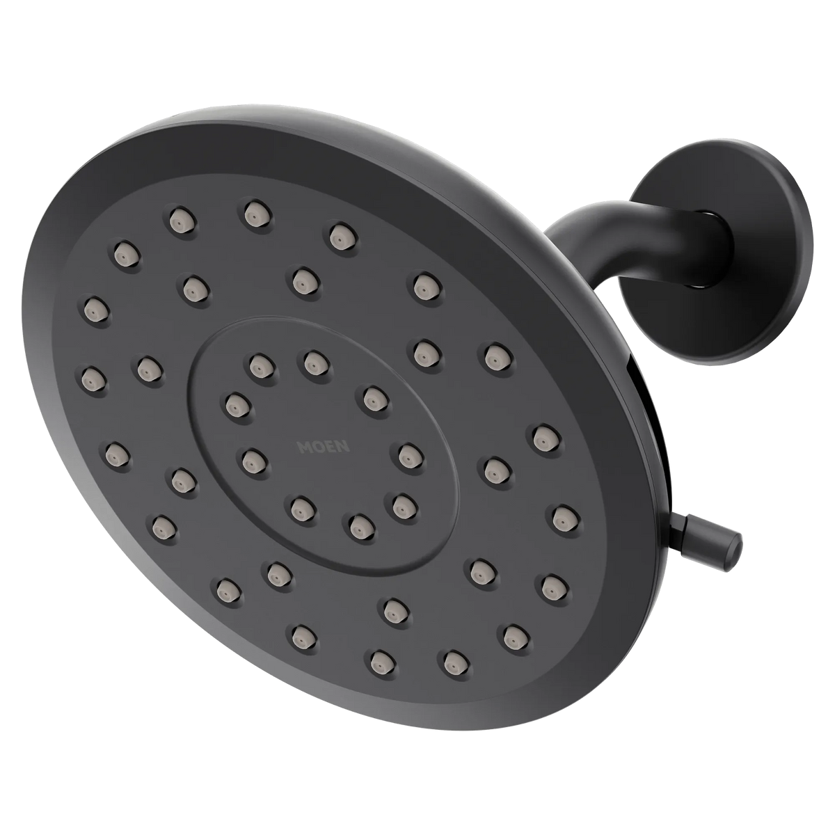 Moen Verso 7" Round Eco-Performance Rainshower with Infiniti Dial In 220R7EP in Matte Black (220R7EPBL) - view 3