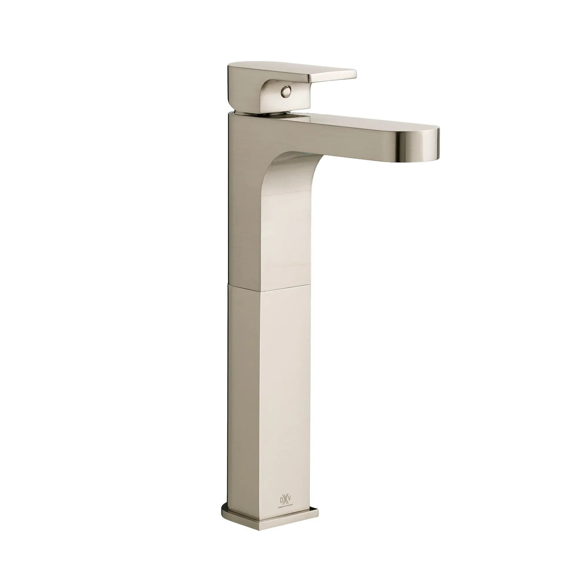 DXV Equility Single Handle Vessel Bathroom Faucet with Indicator Markings and Lever Handle in Brushed Nickel (D35109150RB.144)