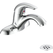 Delta Commercial 22C551 Single-Handle Centerset Lavatory Faucet with Offset Grid Strainer - Chrome