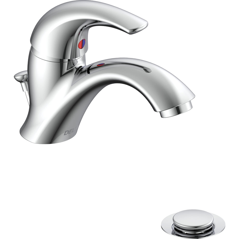 Delta Commercial 22C851 Single-Handle Single-Hole Lavatory Faucet with Pop-Up - Chrome