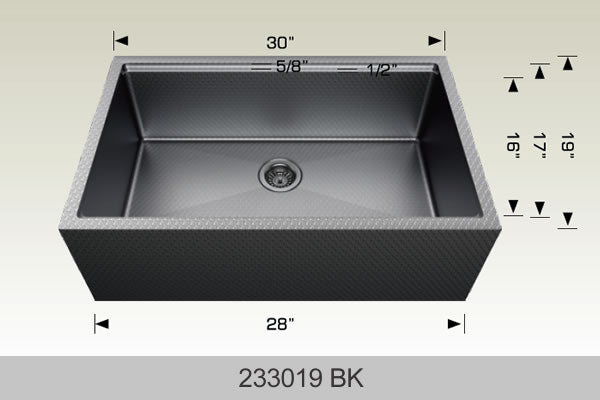 Bosco 233019 30" x 19" Textured Multi-Level Series Multi-Level Kitchen Sink