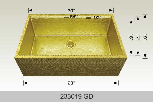 Bosco 233019 30" x 19" Textured Multi-Level Series Multi-Level Kitchen Sink