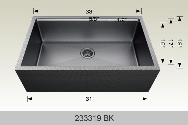 Bosco 233319 33" x 19" Textured Multi-Level Series Multi-Level Kitchen Sink