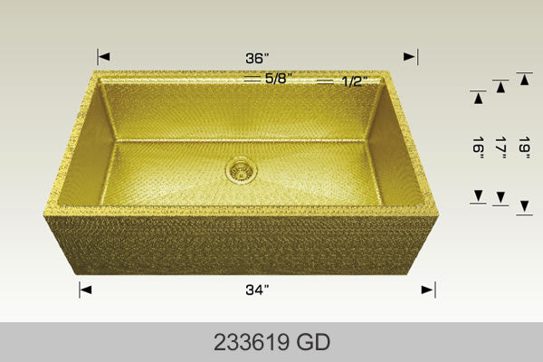 Bosco 233619 36" x 19" Textured Multi-Level Series Multi-Level Kitchen Sink