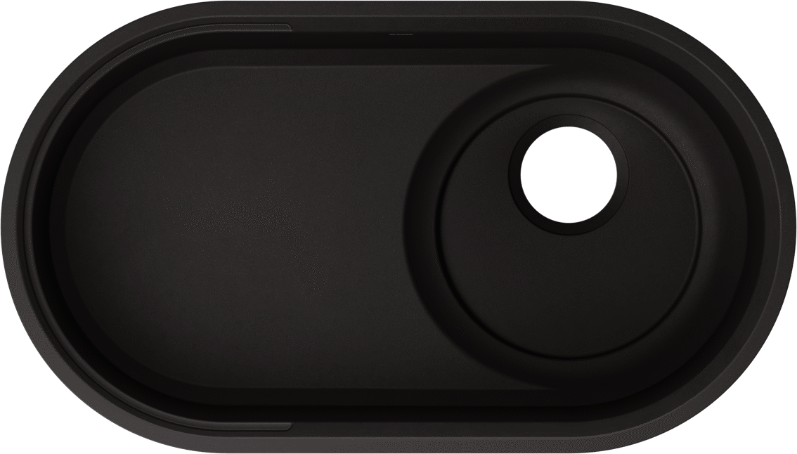 Blanco Oovalon 30 Undermount VELGRANIT Kitchen Sink in Mystic Black