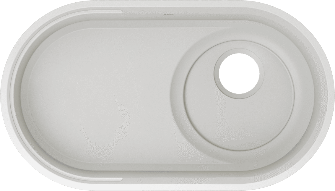 Blanco Oovalon 30 Undermount VELGRANIT Kitchen Sink in Cloud White