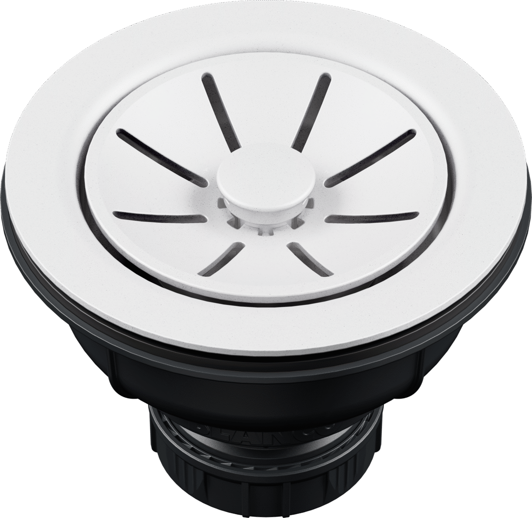 Blanco Plastic Basket Strainer in SILGRANIT Colours in White