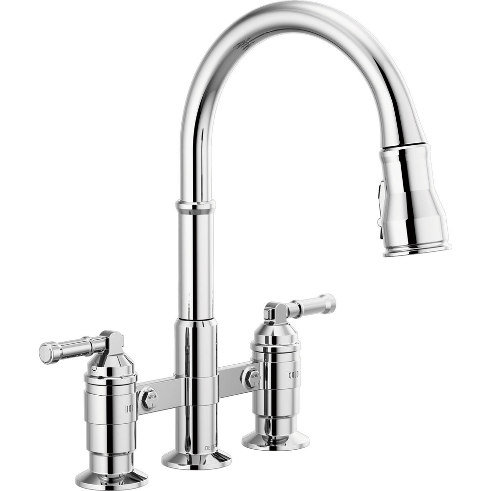 Delta Broderick Pull-Down Bridge Kit With Shieldspray 2L - Chrome