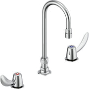 Delta Commercial 23C652 Two-Handle Widespread Lavatory Faucet with Gooseneck Spout - Chrome