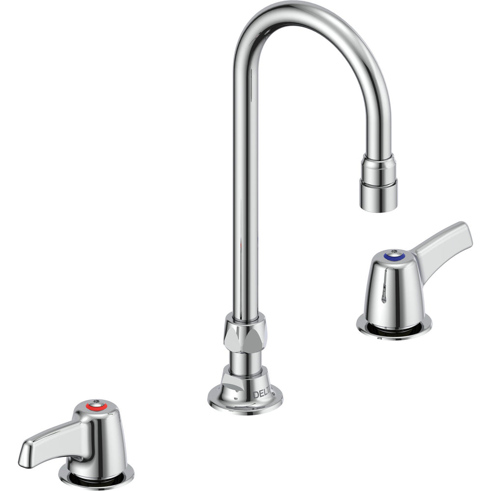Delta Commercial 23C653 Two-Handle Widespread Lavatory Faucet with Gooseneck Spout