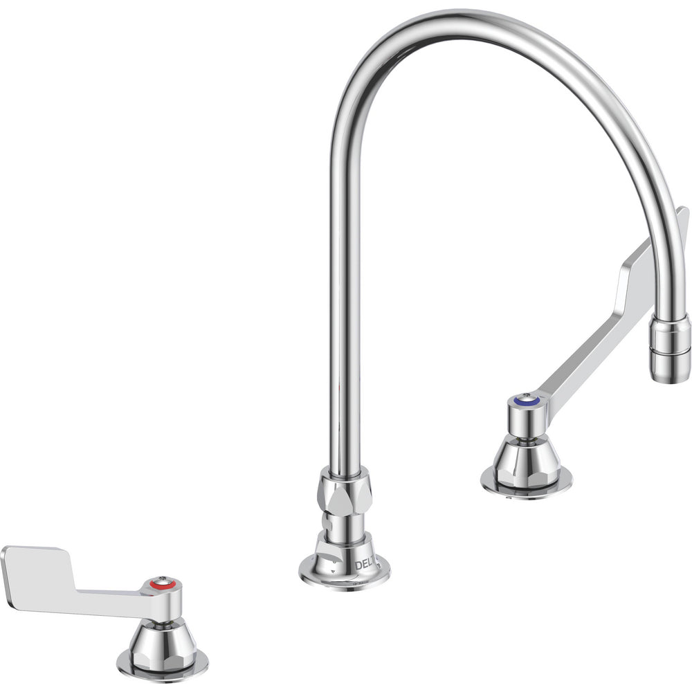 Delta Commercial 23C655-R7 Two-Handle Widespread Lavatory Faucet - Chrome