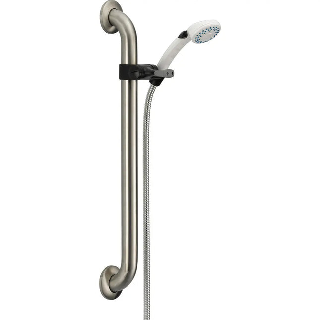 Delta Pb Pause Hs W/ 24" Wall Grab Bar, Slide, 60" Ext Hose 52001-DS - Plumbing Market