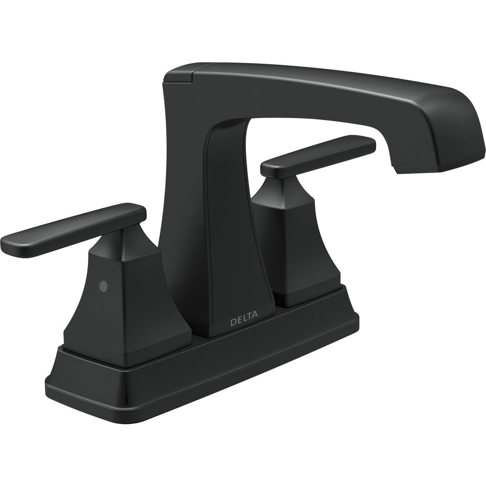 Delta Ashlyn Two Handle Centerset Lavatory Faucet - Matte Black
