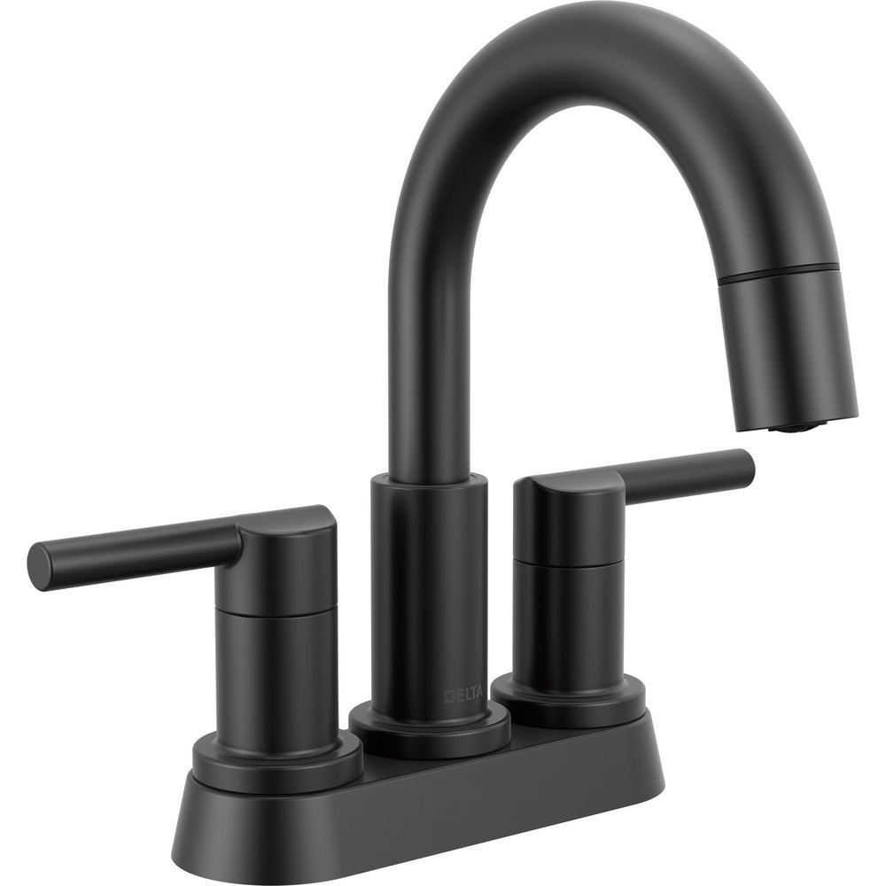 Delta Nicoli Two Handle Centerset Pull-Down 25749LF-PD - Matte Black