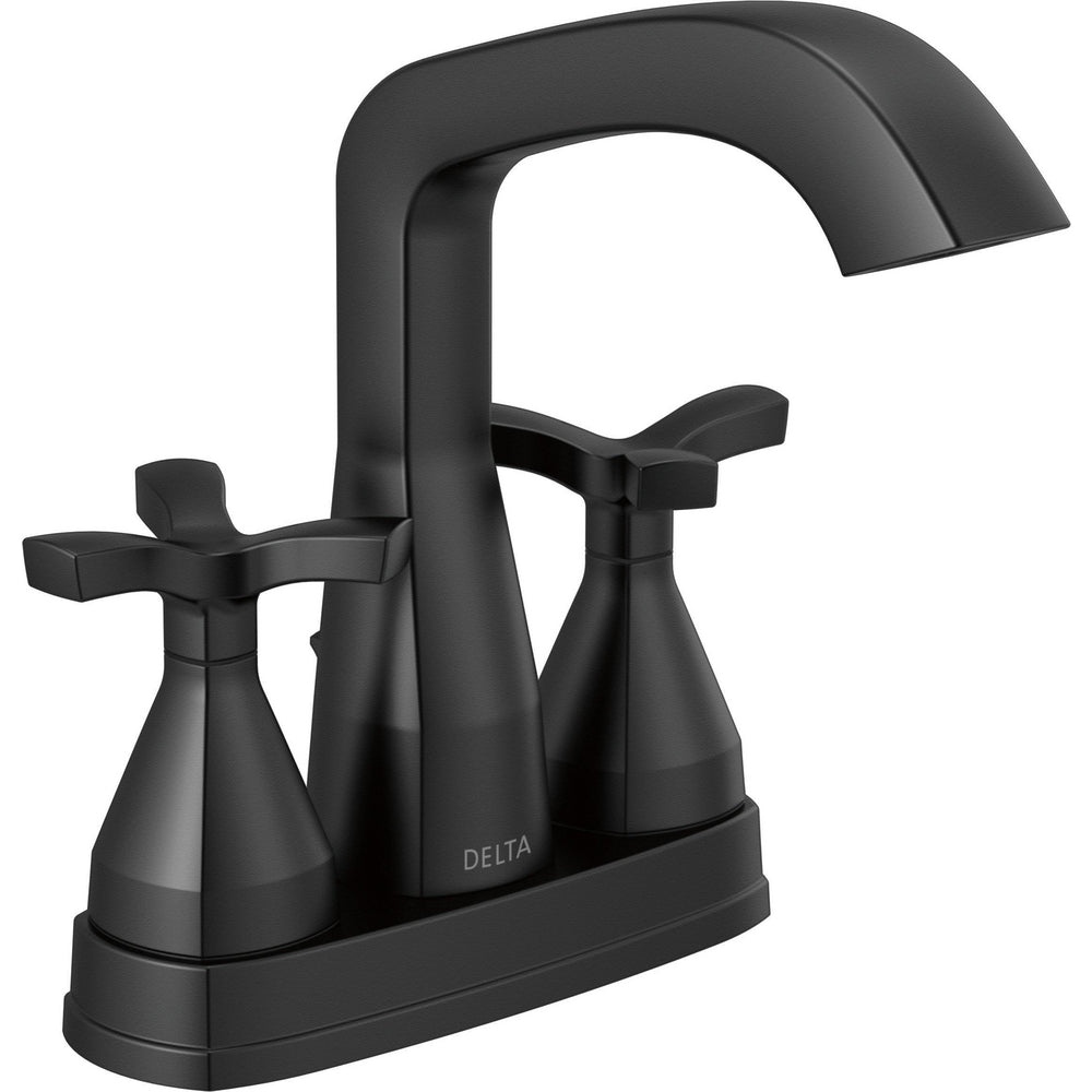 Delta Stryke Centerset Faucet - Matte Black
