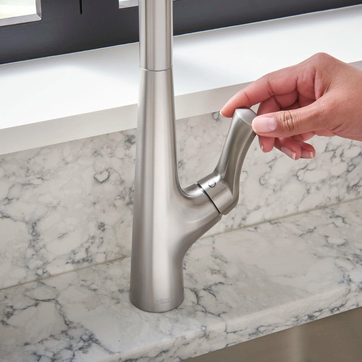 American Standard Copley Pull-Down Kitchen Faucet with Soap Dispenser