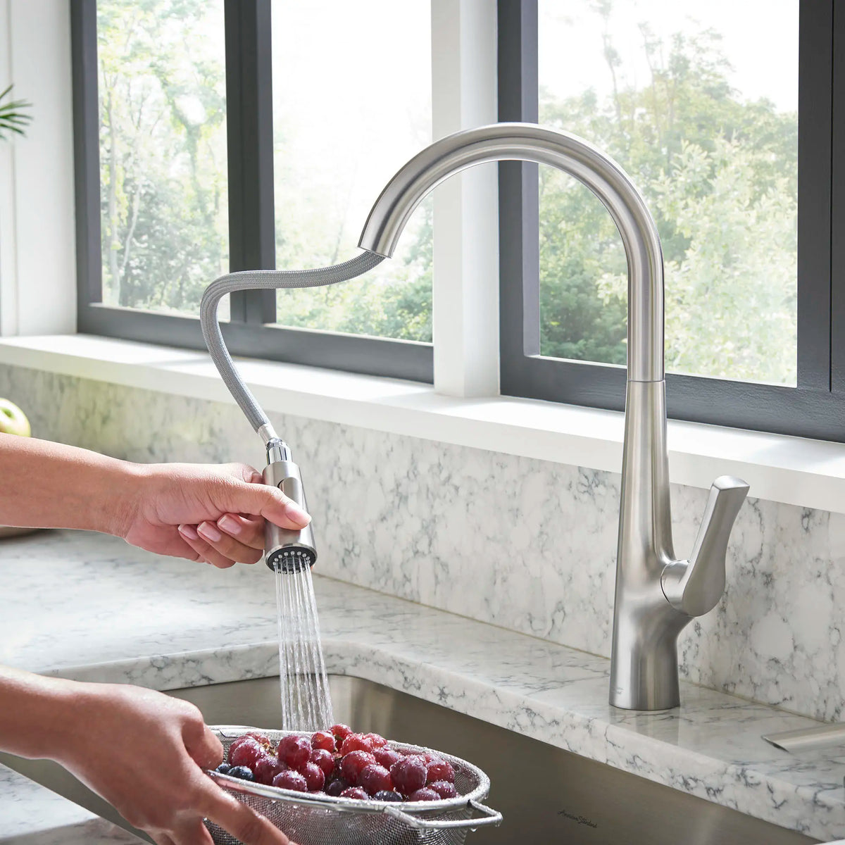 American Standard Copley Pull-Down Kitchen Faucet with Soap Dispenser