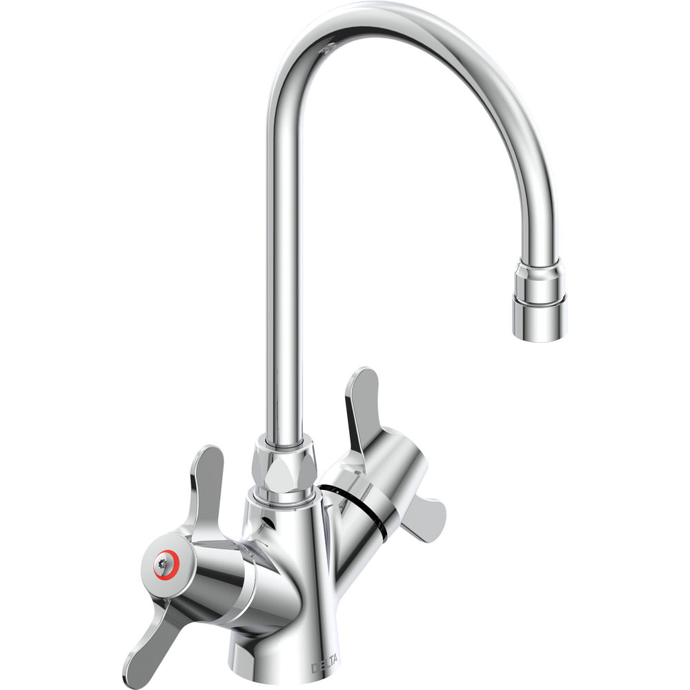 Delta Commercial 25C3957 Two-Handle Single Shank Mixing Faucet - Chrome