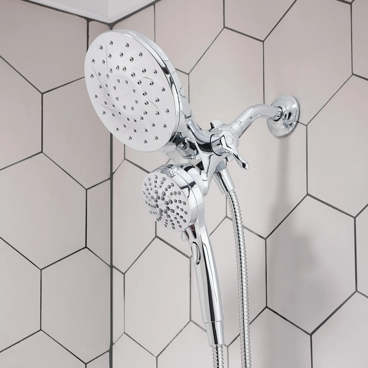 Moen Engage Six-Function 6 1/2" Diameter Standard Spray Head with Handheld Shower 26013 in Chrome (26013) - view 7