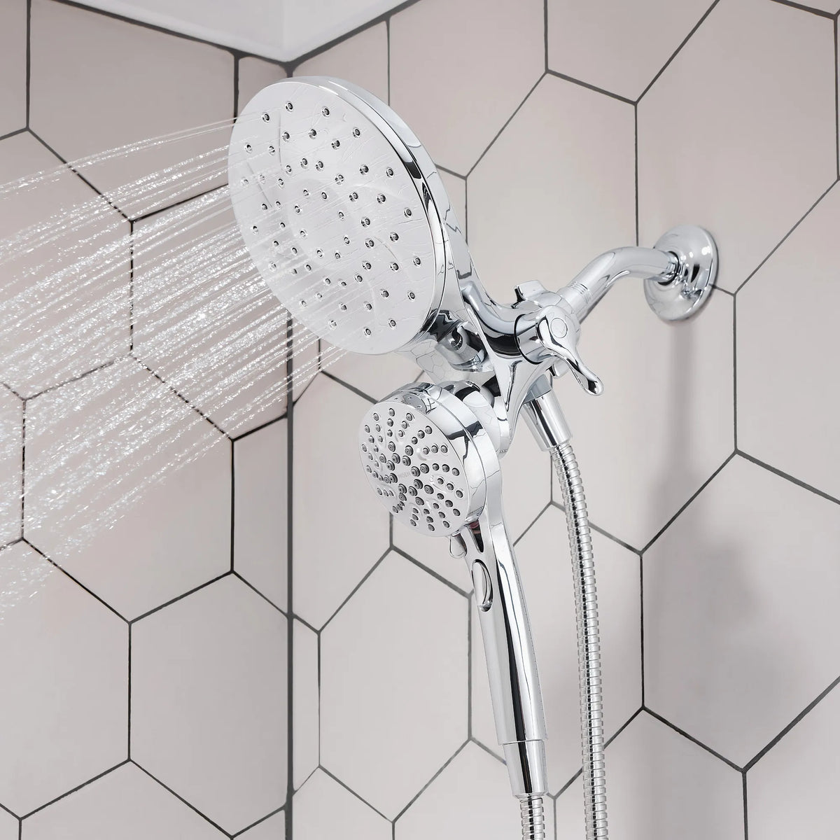 Moen Engage Six-Function 6 1/2" Diameter Standard Spray Head with Handheld Shower 26013 in Chrome (26013) - view 8