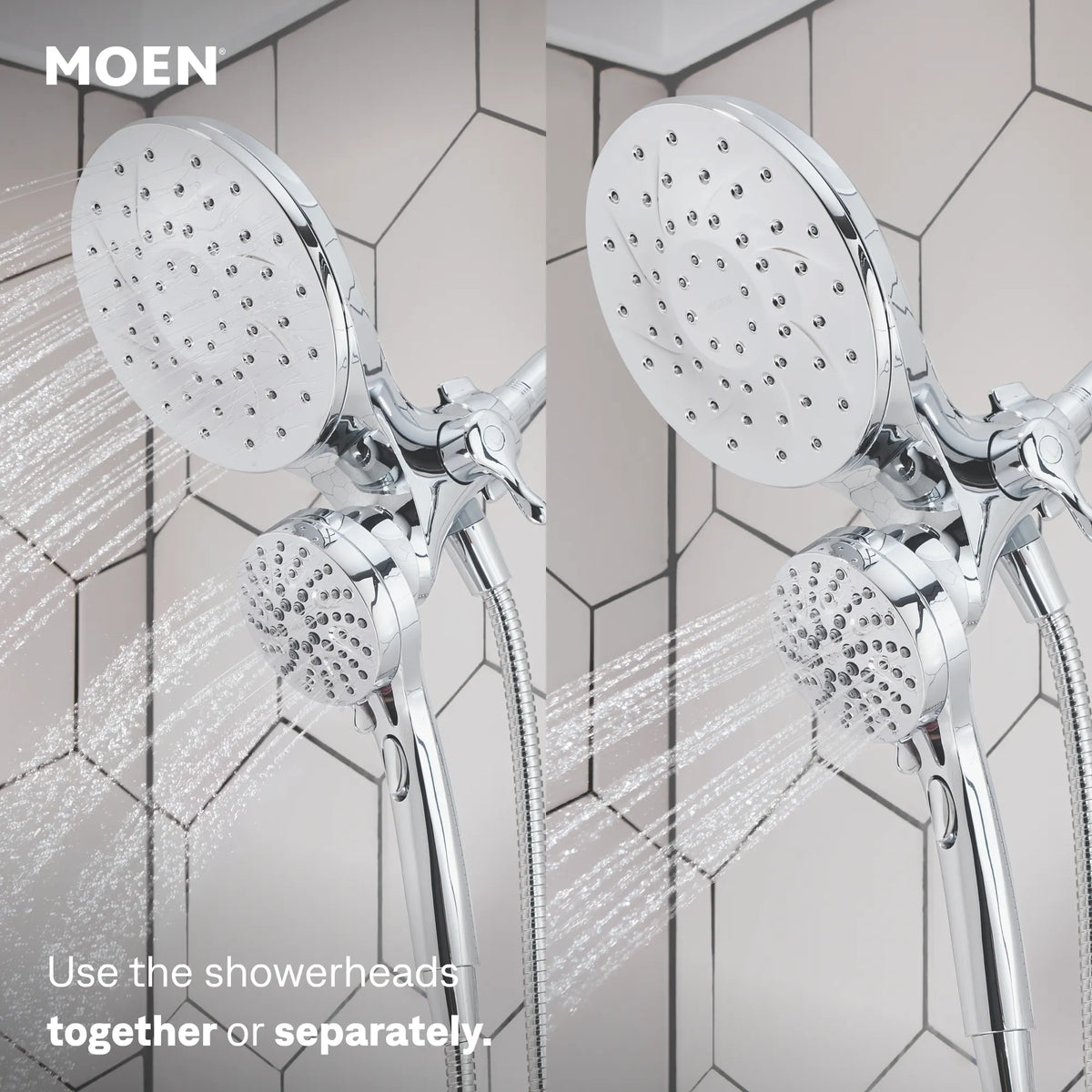 Moen Engage Six-Function Standard with Handheld Shower 26009 in Chrome (26009) - view 4