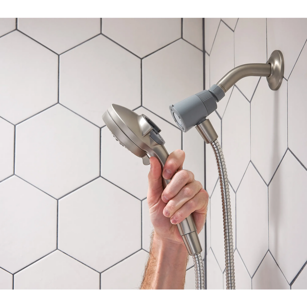 Moen Engage Six-Function 3 1/2" Diameter Spray Head Handheld Shower 26100 in Spot Resist Brushed Nickel (26100SRN) - view 6