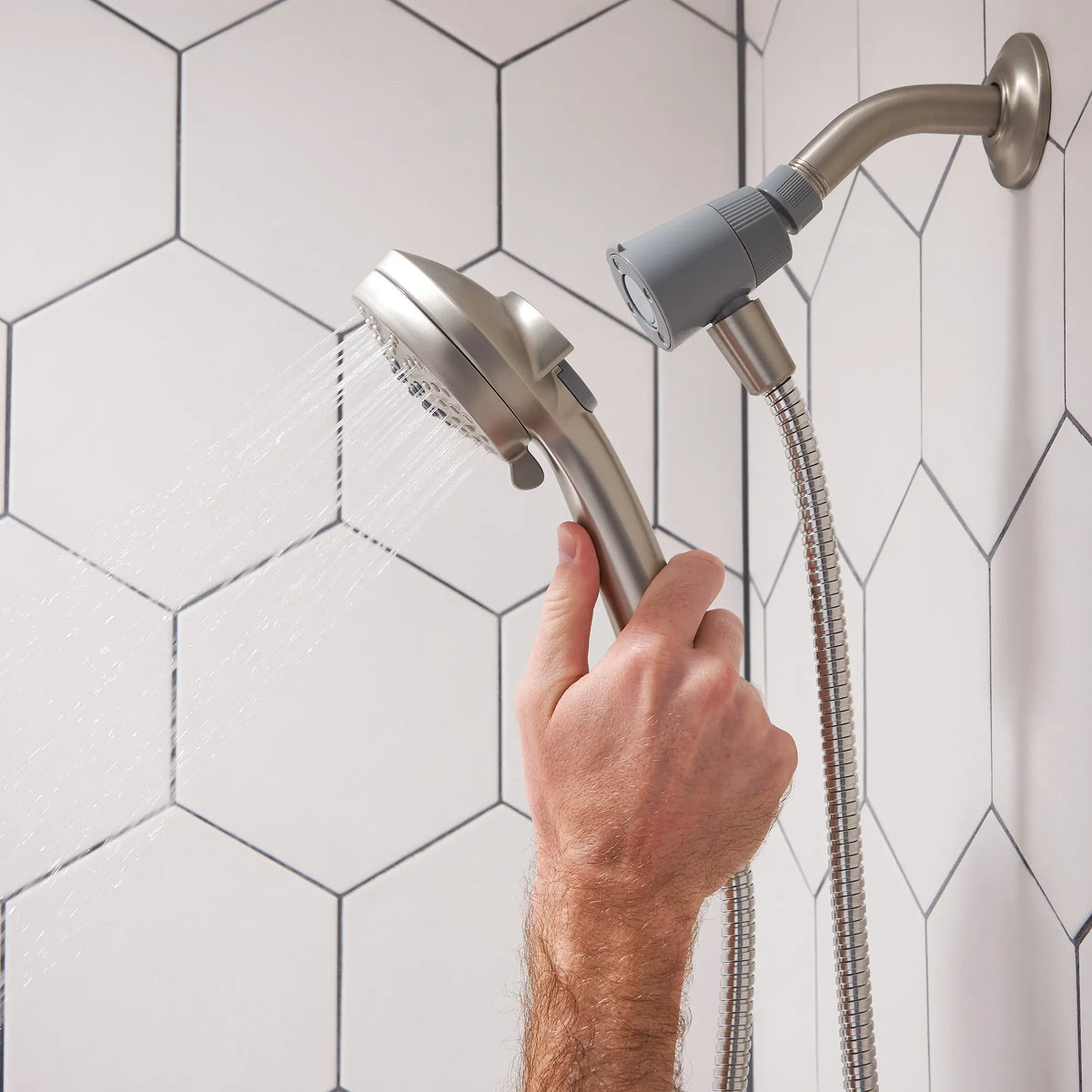 Moen Engage Six-Function 3 1/2" Diameter Spray Head Handheld Shower 26100 in Spot Resist Brushed Nickel (26100SRN) - view 5