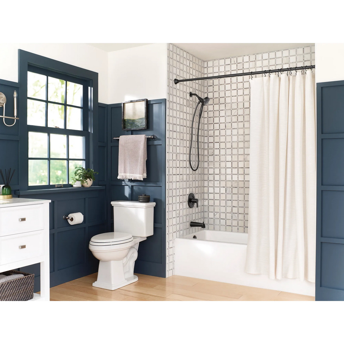 Moen Engage Six-Function Eco-Performance 3 1/2" Diameter Spray Head Handheld Shower 26100EP in Matte Black (26100EPBL) - view 2