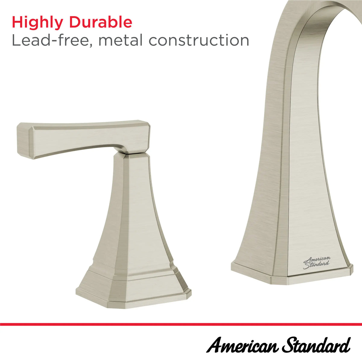 American Standard Westerly 8-In. Widespread 2-Handle Bathroom Faucet 1.2 GPM with Lever Handles