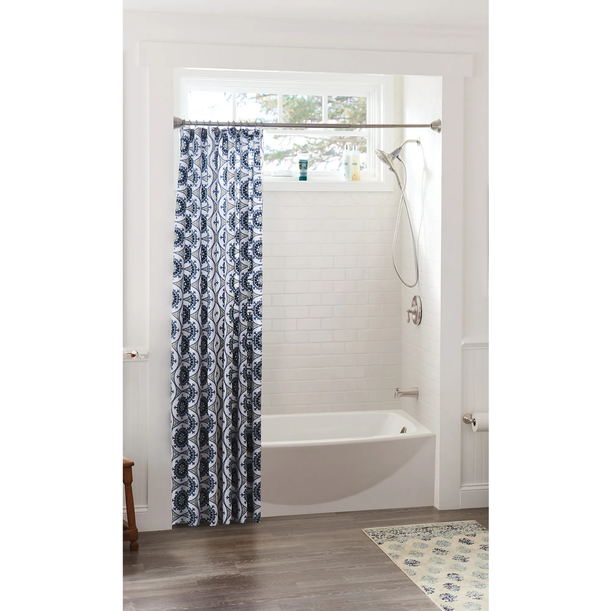 Moen Tension Curved Shower Rod DN2170 in Brushed Nickel (DN2170BN) - view 2