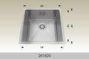 Bosco 261820 20" x 18" Textured Standard Laundry Series Laundry Sink