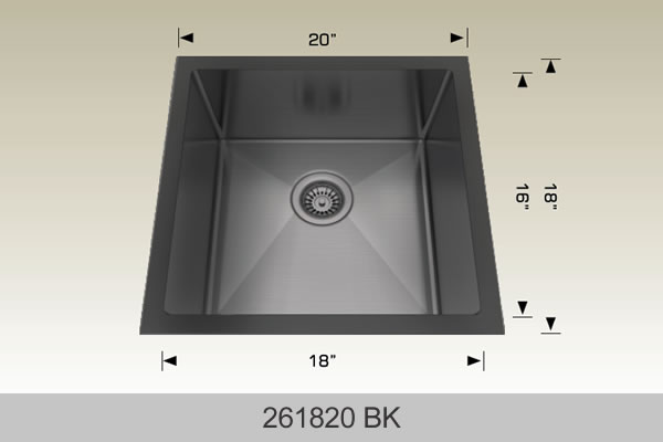 Bosco 261820 20" x 18" Textured Standard Laundry Series Laundry Sink