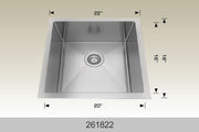Bosco 261822 22" x 18" Textured Standard Laundry Series Laundry Sink