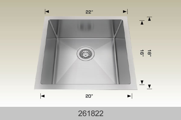 Bosco 261822 22" x 18" Textured Standard Laundry Series Laundry Sink