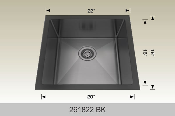 Bosco 261822 22" x 18" Textured Standard Laundry Series Laundry Sink