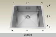 Bosco 261824 24" x 18" Textured Standard Laundry Series Laundry Sink