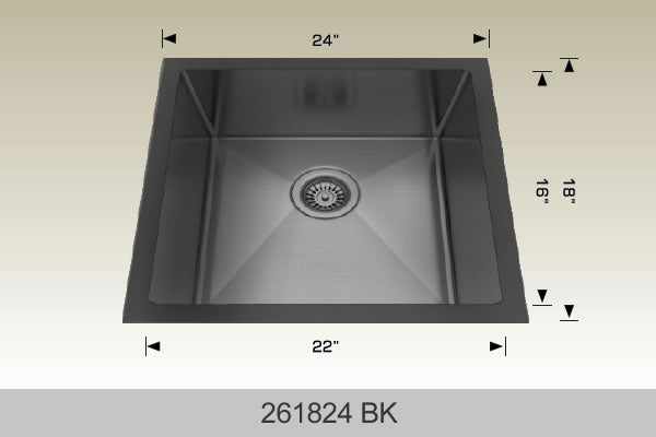 Bosco 261824 24" x 18" Textured Standard Laundry Series Laundry Sink