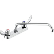 Delta Commercial 26C3242-S8 Two-Handle Deck-Mount Sink Faucet with Swing Spout - Chrome