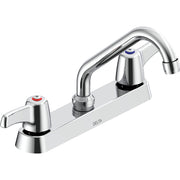 Delta Commercial 26C3243-S3 Two-Handle Deck-Mount Sink Faucet with Swing Spout