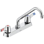 Delta Commercial 26C3243-TI Two-Handle Deck-Mount Sink Faucet with Swing Spout