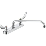 Delta Commercial 26C3254-S8 Two-Handle Deck-Mount Sink Faucet with Swing Spout