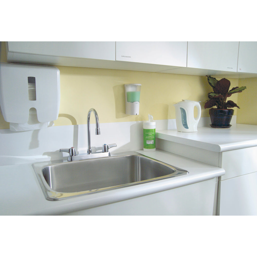 Delta Commercial 26C3923 Two-Handle Deck-Mount Sink Faucet with Gooseneck Spout