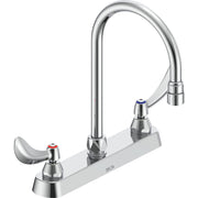 Delta Commercial 26C3924 Two-Handle Deck-Mount Sink Faucet with Gooseneck Spout