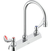 Delta Commercial 26C3924-TI Two-Handle Deck-Mount Sink Faucet with Gooseneck Spout