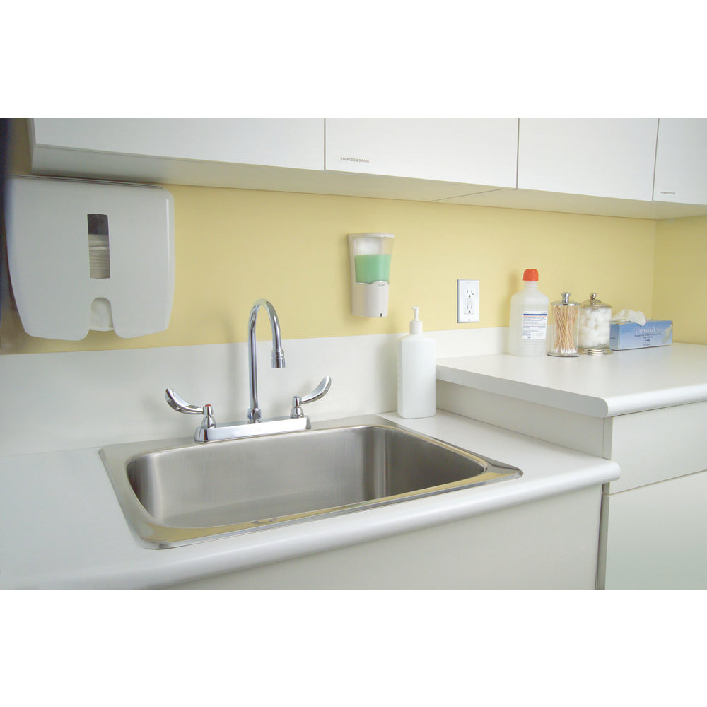 Delta Commercial 26T3934 Two-Handle Deck-Mount Sink Faucet with Gooseneck Spout