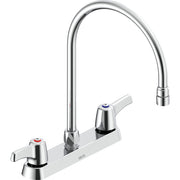 Delta Commercial 26C3943-R7 Two-Handle Deck-Mount Sink Faucet with Gooseneck Spout